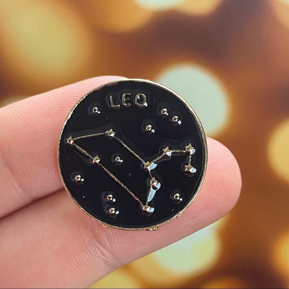 Leo Zodiac Enamel Pin/ Brooch Lapel